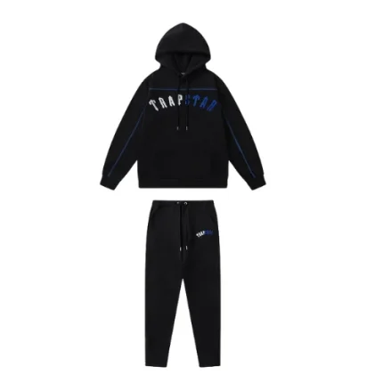 Trapstar Irongate Arch Chenille Tracksuit Black Blue