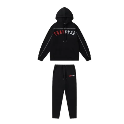 Trapstar Irongate Arch Chenille Tracksuit Black Red