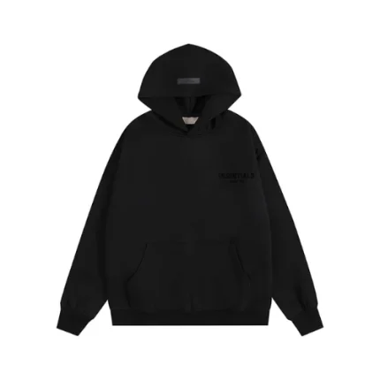 Black Essentials Hoodie