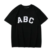 Essentials Black ABC Logo T Shirt1