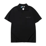 Essentials Black Collar T Shirt
