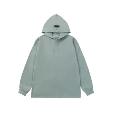 Essentials Cotton-Blend Jersey Bean Green Hoodie