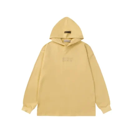 Essentials Cotton-Blend Jersey Yellow Hoodie