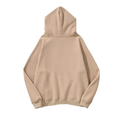 Essentials Embossed Relief Light Brown Hoodie1