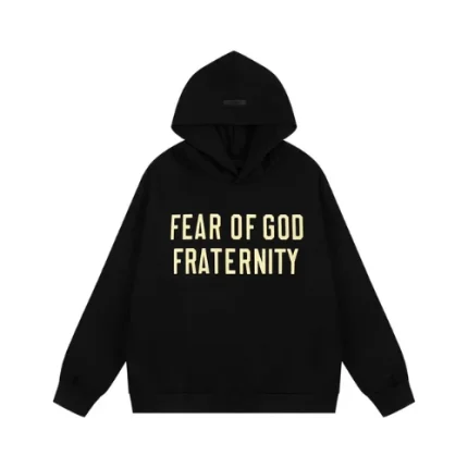 Essentials FOG Fraternity Black Hoodie