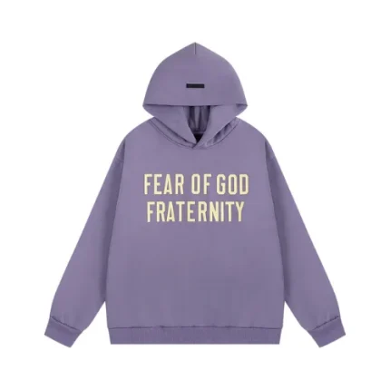 Essentials FOG Fraternity Purple Hoodie
