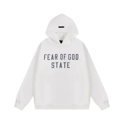 Essentials FOG State White Hoodie