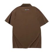 Essentials Marrom Collar T Shirt1