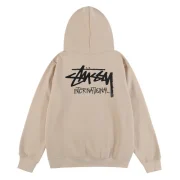 Stussy Bluza International Cream Back