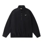 Nike x Stussy Half Zip Pullover Black Front