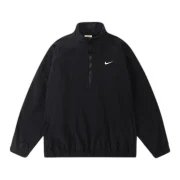 Nike x Stussy Half Zip Pullover Black Front