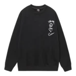 Nike x Stussy Peace Love Sweatshirt Black Front