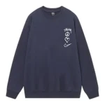 Nike x Stussy Peace Love Sweatshirt Navy Front