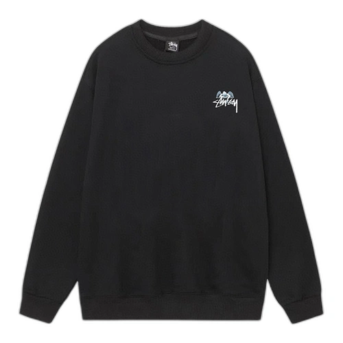 Stussy Angel 8 Ball Sweatshirt Black Front Stussy Angel 8 Ball Sweatshirt Black Front