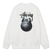 Stussy Angel 8 Ball Sweatshirt White Back