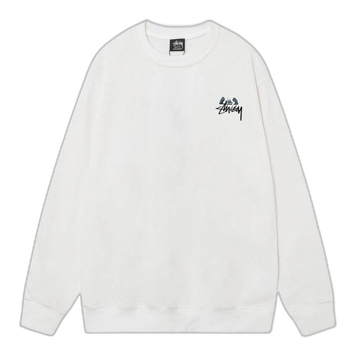 Stussy Angel 8 Ball Sweatshirt White Front Stussy Angel 8 Ball Sweatshirt White Front