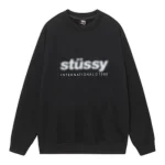 Stussy Blur Sweatshirt Black Front