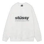 Stussy Blur Sweatshirt White Front