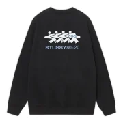 Stussy CDG Sweatshirt Black Back