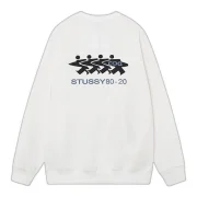 Stussy CDG Sweatshirt White Back