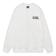 Stussy CDG Sweatshirt White Front