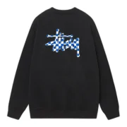 Stussy Checker Sweatshirt Black Back