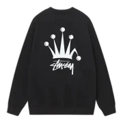 Stussy Crown Sweatshirt Black Back