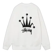 Stussy Crown Sweatshirt White Back