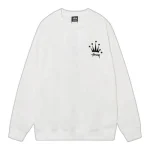 Stussy Crown Sweatshirt White Front
