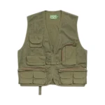 Stussy Denim Tears Fishing Vest Green Front