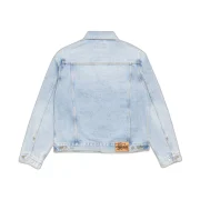 Stussy Denim Trucker Jacket Light Wash Indigo Back