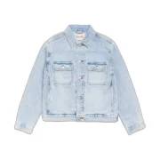 Stussy Denim Trucker Jacket Light Wash Indigo Front