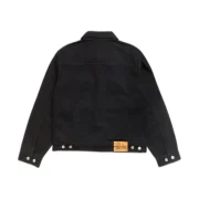 Stussy Denim Trucker Jacket Raw Black Contrast Stitch Back