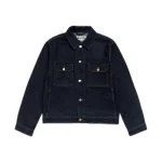 Stussy Denim Trucker Jacket Rinsed Indigo Front