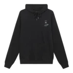 Stussy Domino Hoodie Black Front