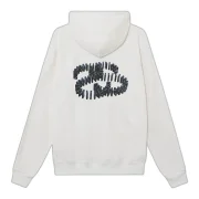 Stussy Domino Hoodie Cream Back