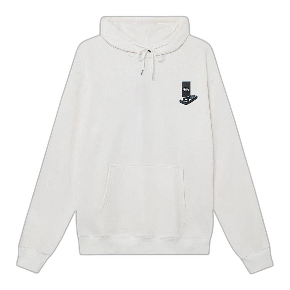 Stussy Domino Hoodie Cream Front Stussy Domino Hoodie Cream Front