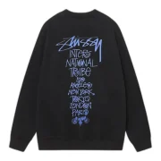 Stussy International Tribe Sweatshirt Black Back