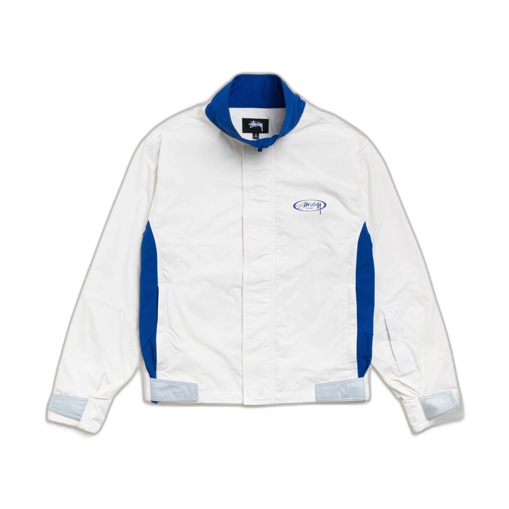 Stussy Mx Jacket White Front Stussy Mx Jacket White Front