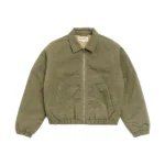 Stussy Nyco Collared Work Jacket Green Front