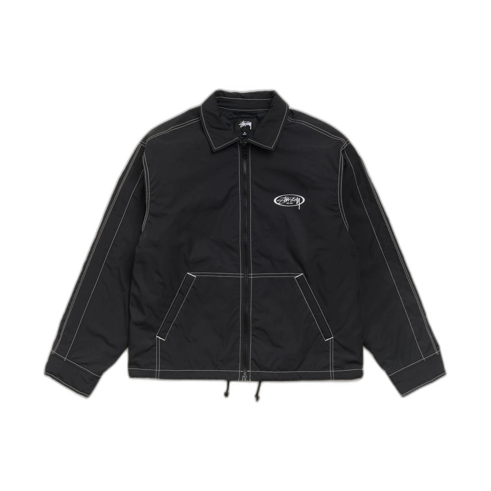 Stussy Offshore Jacket Black Front Stussy Offshore Jacket Black Front