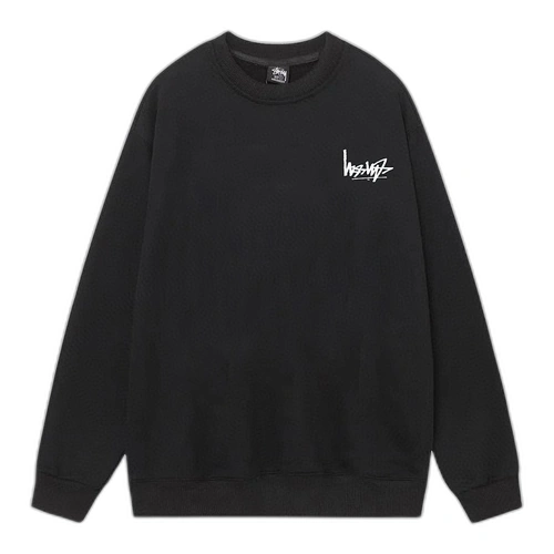 Stussy Reverse Sweatshirt Black Front Stussy Reverse Sweatshirt Black Front