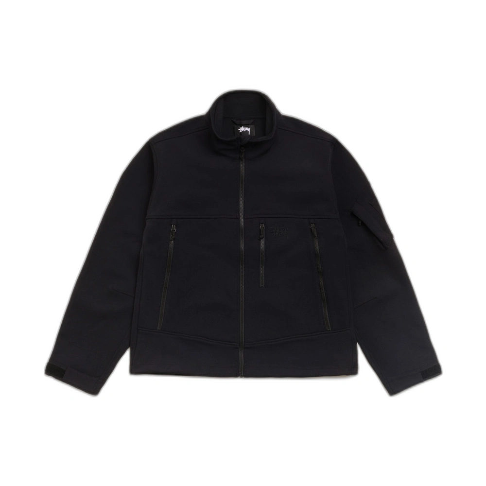 Stussy Soft Shell Jacket Black Front Stussy Soft Shell Jacket Black Front