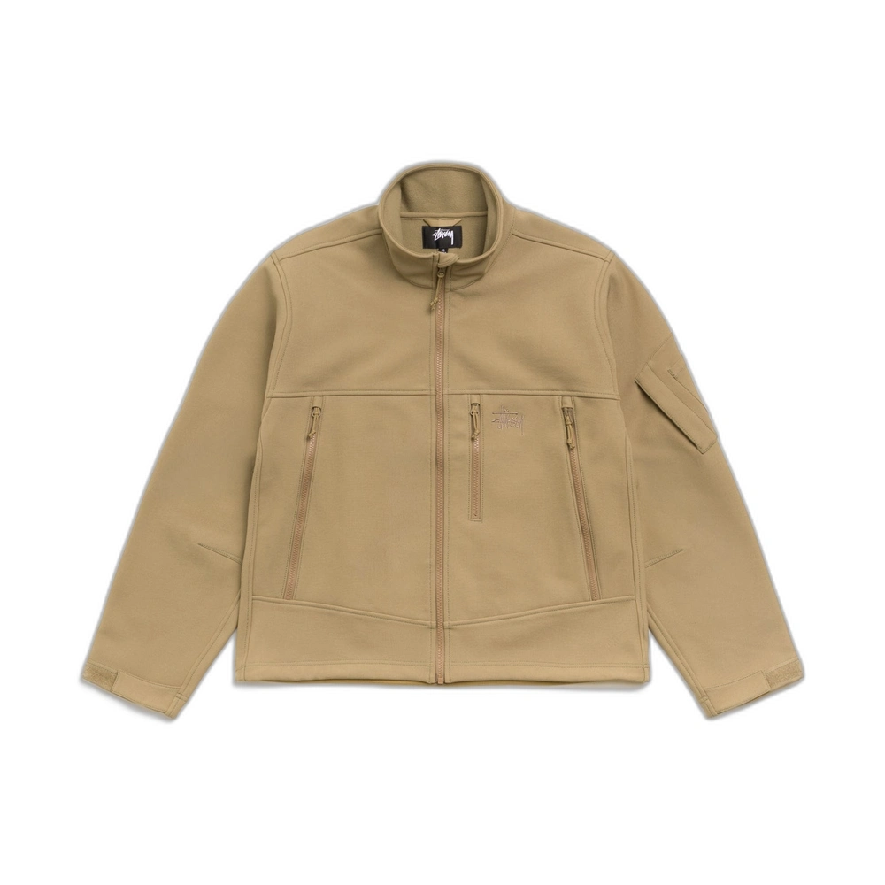 Stussy Soft Shell Jacket Coyote Front Stussy Soft Shell Jacket Coyote Front