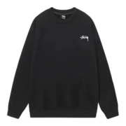 Stussy Spray 8 Ball Sweatshirt Black Front