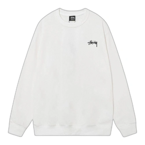 Stussy Spray 8 Ball Sweatshirt White Front Stussy Spray 8 Ball Sweatshirt White Front