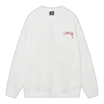 Stussy Stacked 8 Ball Sweatshirt White