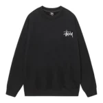 Stussy Telephone Sweatshirt Black Front