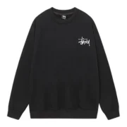 Stussy Telephone Sweatshirt Black Front
