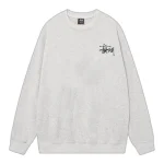 Stussy Telephone Sweatshirt Grey Front